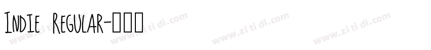 Indie Regular字体转换